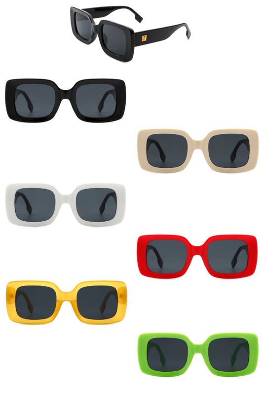 Retro Thick Square Sunglasses