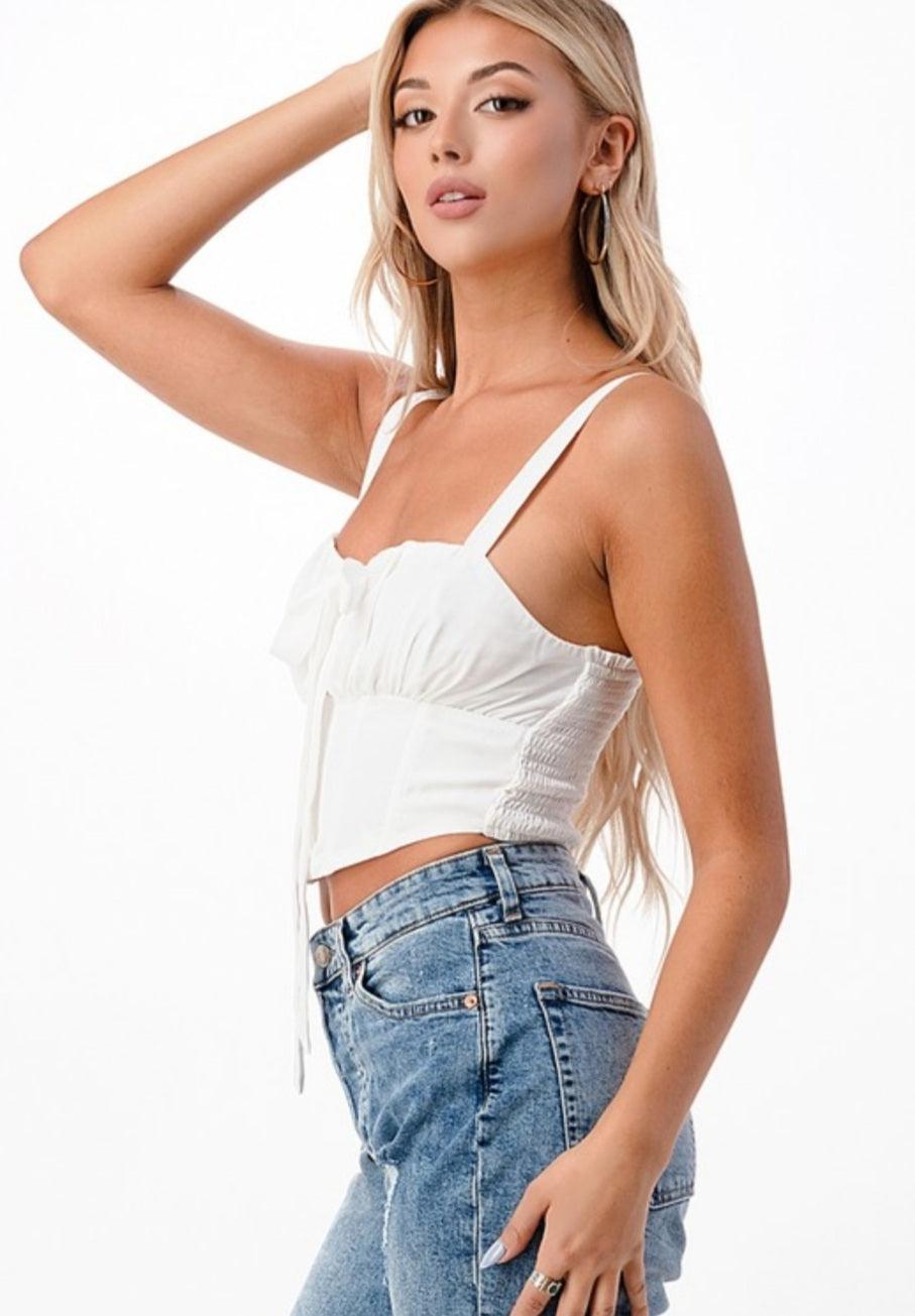 Paris crop top - guavaberry